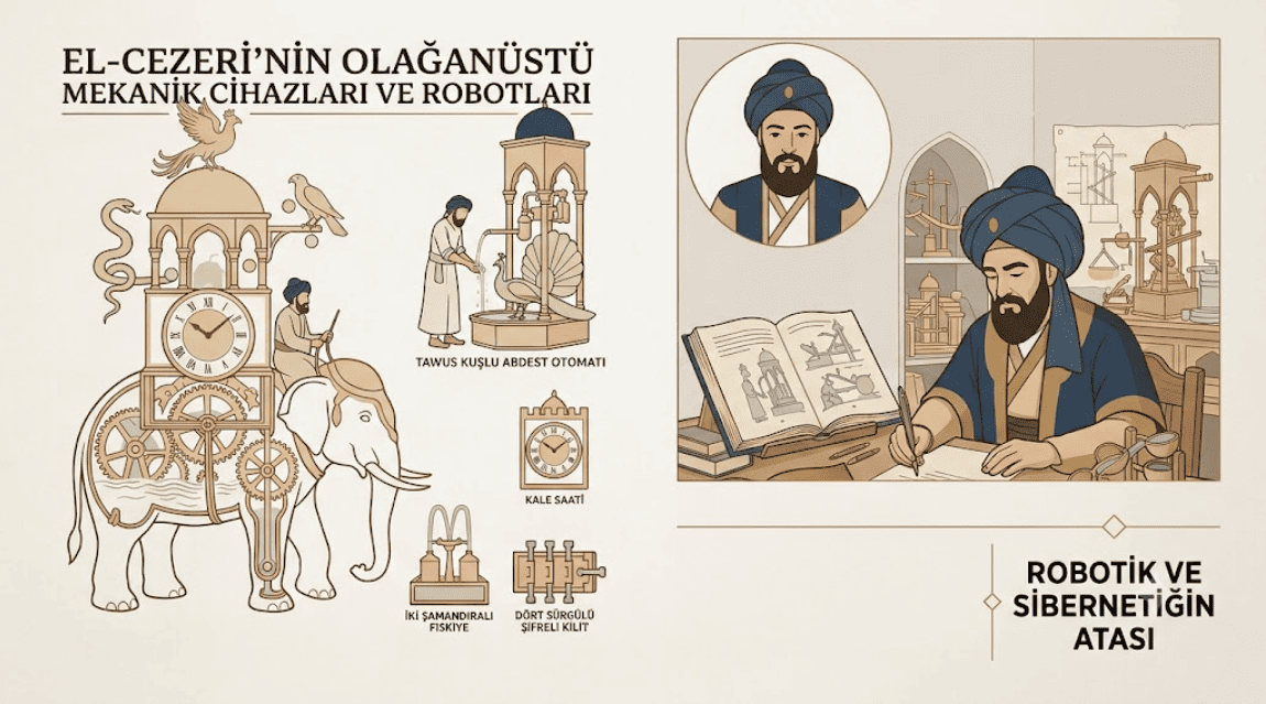 El-Cezeri ve Modern Robotiğin 5 Kritik İlkesi ve 1 Tutumu